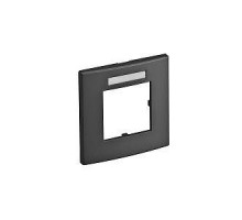 Рамка 1-м Modul45 84х84мм верт. с полем для маркировки AR45-BSF1 SWGR черн. OBO 6119339