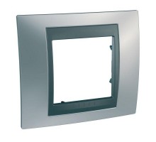 Рамка 1-м Unica Top хром мат./графит SchE MGU66.002.238
