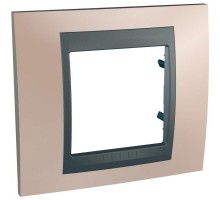 Рамка 1-м Unica Top оникс/графит SchE MGU66.002.296