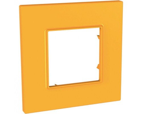 Рамка 1-м Unica quadro оранж. SchE MGU4.702.29