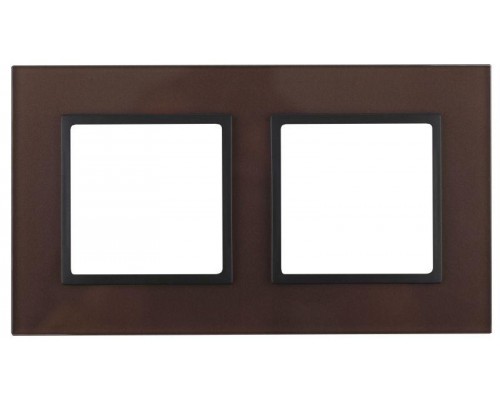 Рамка 2-м 14-5102-13 стекло Elegance бронза+антрацит ЭРА Б0034493