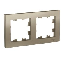 Рамка 2-м ATLAS DESIGN универс. шампань SchE ATN000502