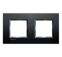 Рамка 2-м LivingLight прямоугол. антрацит Leg BTC LNA4802M2AR