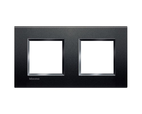Рамка 2-м LivingLight прямоугол. антрацит Leg BTC LNA4802M2AR
