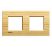 Рамка 2-м LivingLight прямоугол. бамбук Leg BTC LNA4802M2LBA