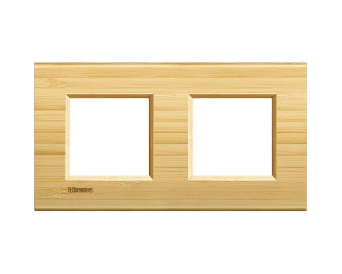 Рамка 2-м LivingLight прямоугол. бамбук Leg BTC LNA4802M2LBA
