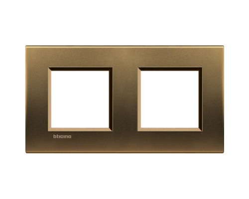 Рамка 2-м LivingLight прямоугол. бронза Leg BTC LNA4802M2BZ