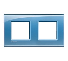 Рамка 2-м LivingLight прямоугол. голуб. Leg BTC LNA4802M2AD
