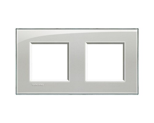 Рамка 2-м LivingLight прямоугол. серое небо Leg BTC LNA4802M2KG