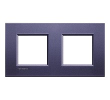 Рамка 2-м LivingLight прямоугол. син. шелк Leg BTC LNA4802M2CB