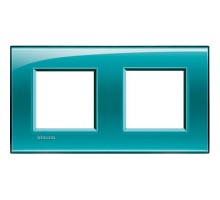 Рамка 2-м LivingLight прямоугол. зел. Leg BTC LNA4802M2VD
