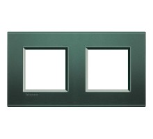 Рамка 2-м LivingLight прямоугол. зел. шелк Leg BTC LNA4802M2PK