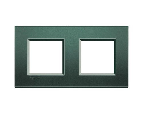 Рамка 2-м LivingLight прямоугол. зел. шелк Leg BTC LNA4802M2PK