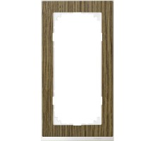 Рамка 2-м M-Pure Decor без перегородки дуб/бриллиантовый бел. SchE MTN4025-3674