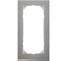 Рамка 2-м M-Pure Decor без перегородки нерж. сталь/алюм. SchE MTN4025-3646