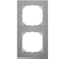 Рамка 2-м M-Pure Decor нерж. сталь/алюм. SchE MTN4020-3646
