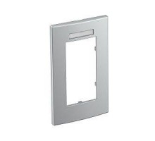 Рамка 2-м Modul45 84х140мм верт. с полем для маркировки AR45-BSF2 AL серебр. OBO 6119366