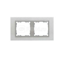 Рамка 2-м Simon82 Nature сталь матовая/алюм. (металл) Simon 82927-34