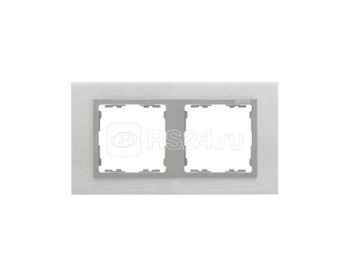 Рамка 2-м Simon82 Nature сталь матовая/алюм. (металл) Simon 82927-34