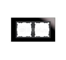 Рамка 2-м Simon82 Nature стекло черн. вставка графит Simon 82827-32