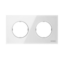 Рамка 2-м Sky Moon стекло бел. ABB 2CLA867200A3001
