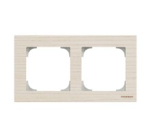 Рамка 2-м Sky дерево белый ясень ABB 2CLA857200A2001