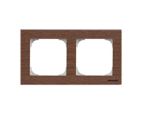 Рамка 2-м Sky дерево венге ABB 2CLA857200A2101