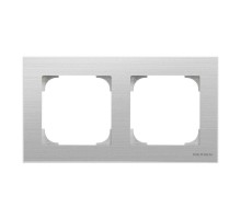 Рамка 2-м Sky нерж. сталь ABB 2CLA857200A1401