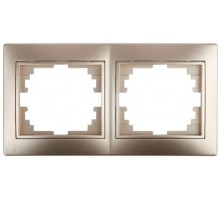 Рамка 2-м СП Plano 1-502-04 гор. шампань Intro Б0030095