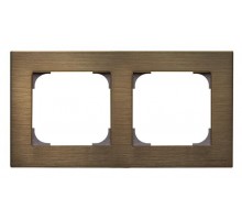 Рамка 2-постовая SKY античная латунь ABB 2CLA857200A1201
