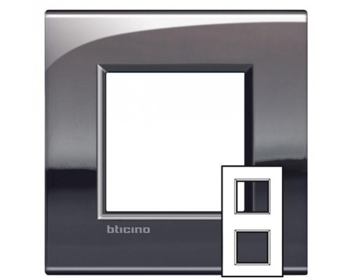 Рамка 2х2мод. LivingLight 71мм олово Leg BTC LNE4802M2PT