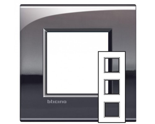 Рамка 2х3мод. LivingLight 71мм олово Leg BTC LNE4802M3PT