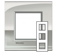 Рамка 2х3мод. LivingLight 71мм палладий Leg BTC LNE4802M3PL