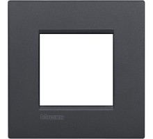 Рамка 2мод. Air Livinglight немецкий стандарт Антрацит Leg BTC LNE4802AR