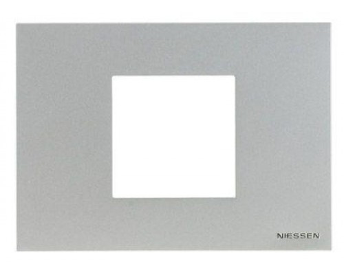 Рамка 2мод. Zenit итал. станд. серебристый ABB 2CLA247200N1301