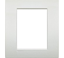 Рамка 3+3мод. Air LivingLight бел. жемчуг Leg BTC LNC4826PR