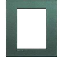 Рамка 3+3мод. LivingLight прямоугол. зел. шелк Leg BTC LNA4826PK