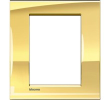 Рамка 3+3мод. LivingLight прямоугол. золото Leg BTC LNA4826OA