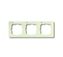 Рамка 3-м Busch-Duro 2000 SI linear горизонт. с полем для надписи сл. кость ABB 2CKA001754A4097
