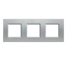 Рамка 3-м LivingLight прямоугол. алюм. Leg BTC LNA4802M3TE