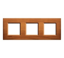 Рамка 3-м LivingLight прямоугол. американская вишня Leg BTC LNA4802M3LCA
