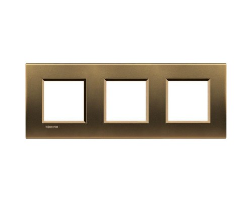Рамка 3-м LivingLight прямоугол. бронза Leg BTC LNA4802M3BZ