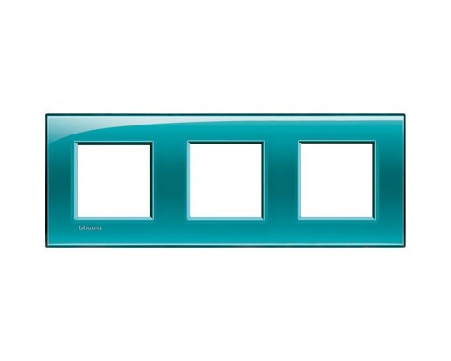 Рамка 3-м LivingLight прямоугол. зел. Leg BTC LNA4802M3VD