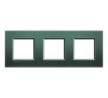Рамка 3-м LivingLight прямоугол. зел. шелк Leg BTC LNA4802M3PK