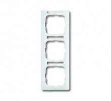 Рамка 3-м Reflex SI linear верт. с полем для надписи альп. бел. ABB 2CKA001754A4061