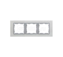 Рамка 3-м Simon82 Nature сталь матовая/алюм. (металл) Simon 82937-34