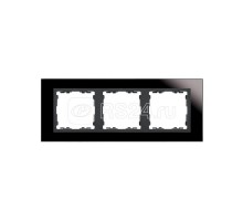 Рамка 3-м Simon82 Nature стекло черн. вставка графит Simon 82837-32