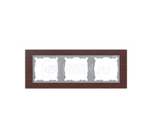 Рамка 3-м Simon82 венге/алюм. дерево Simon 82937-65