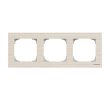 Рамка 3-м Sky дерево белый ясень ABB 2CLA857300A2001
