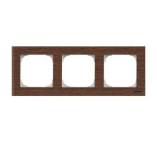 Рамка 3-м Sky дерево венге ABB 2CLA857300A2101